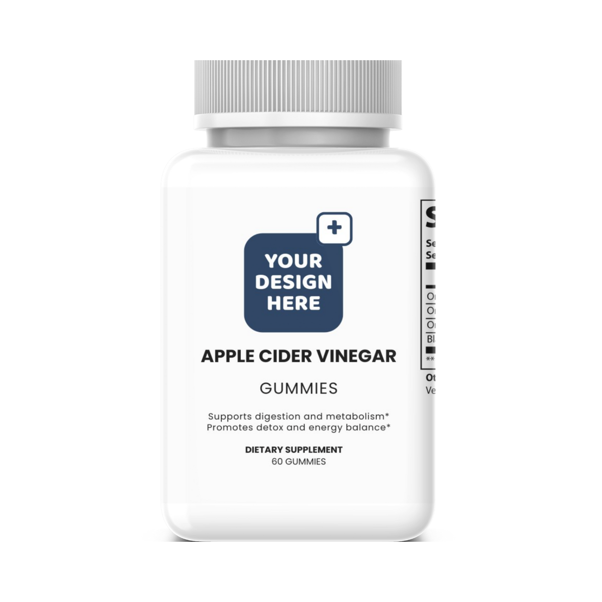 Apple Cider Vinegar Gummies White Label PET Bottle – Detox & Weight Management | DAT Supply