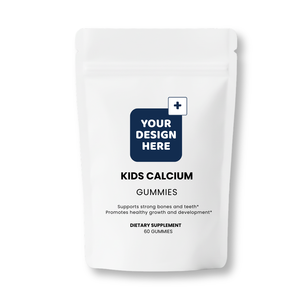 Kids Calcium Gummies White Label Doypack Packaging – Calcium + D3 for Growth | DAT Supply