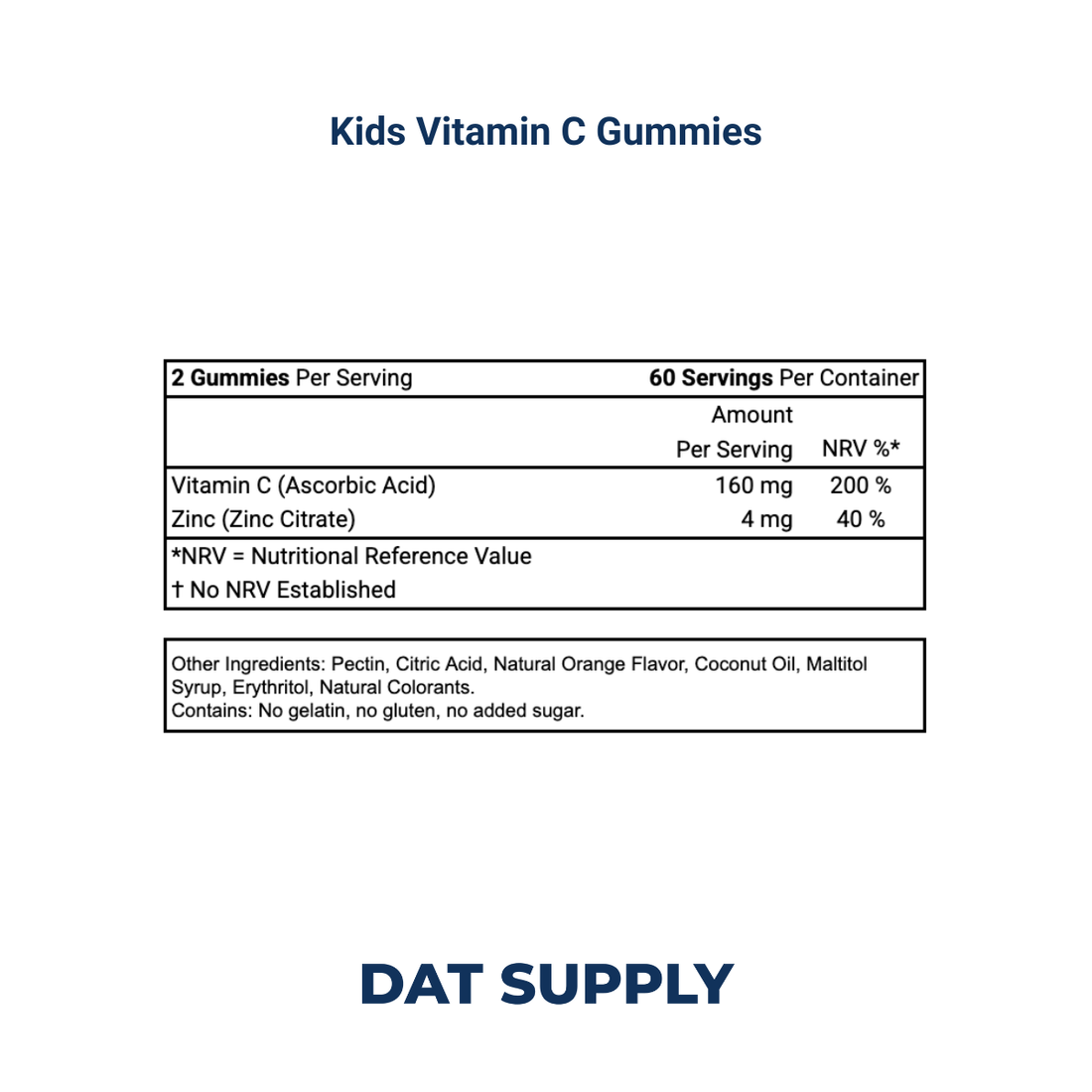 Kids Vitamin C Gummies White Label Formula – Immunity & Antioxidant Support | DAT Supply