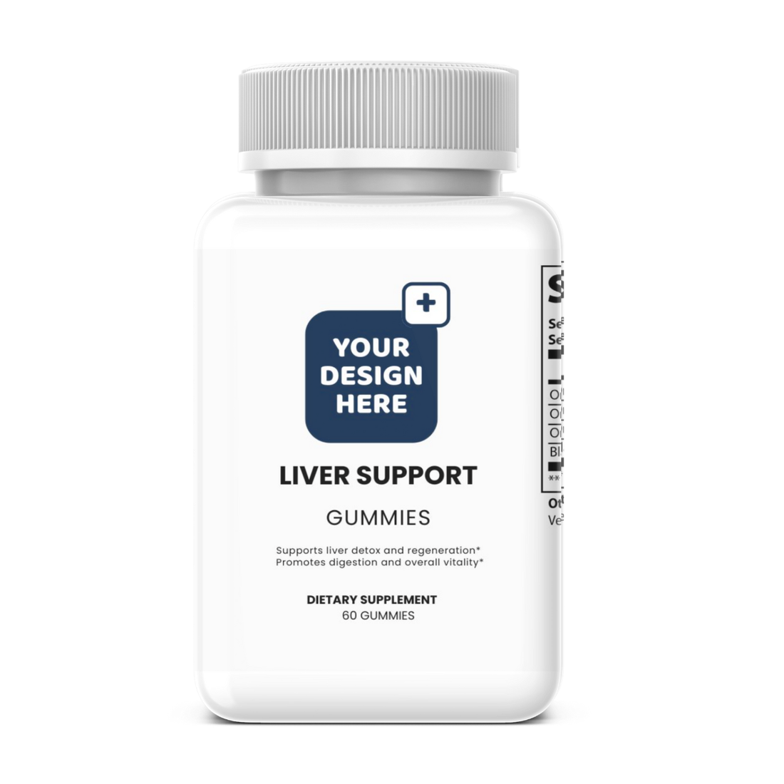 Liver Support Gummies White Label PET Bottle – Milk Thistle, Turmeric & Dandelion Root | DAT Supply