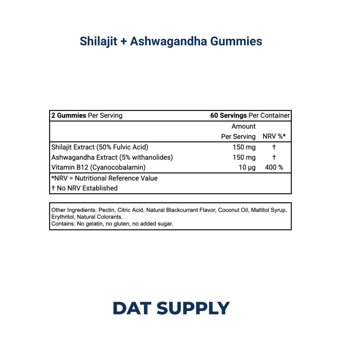 Shilajit + Ashwagandha Gummies White Label Formula – Adaptogenic Recovery | DAT Supply