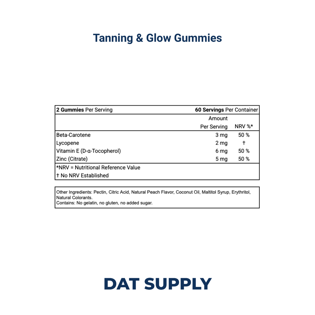 Tanning & Glow Gummies White Label Formula – Beta-Carotene & Lycopene
