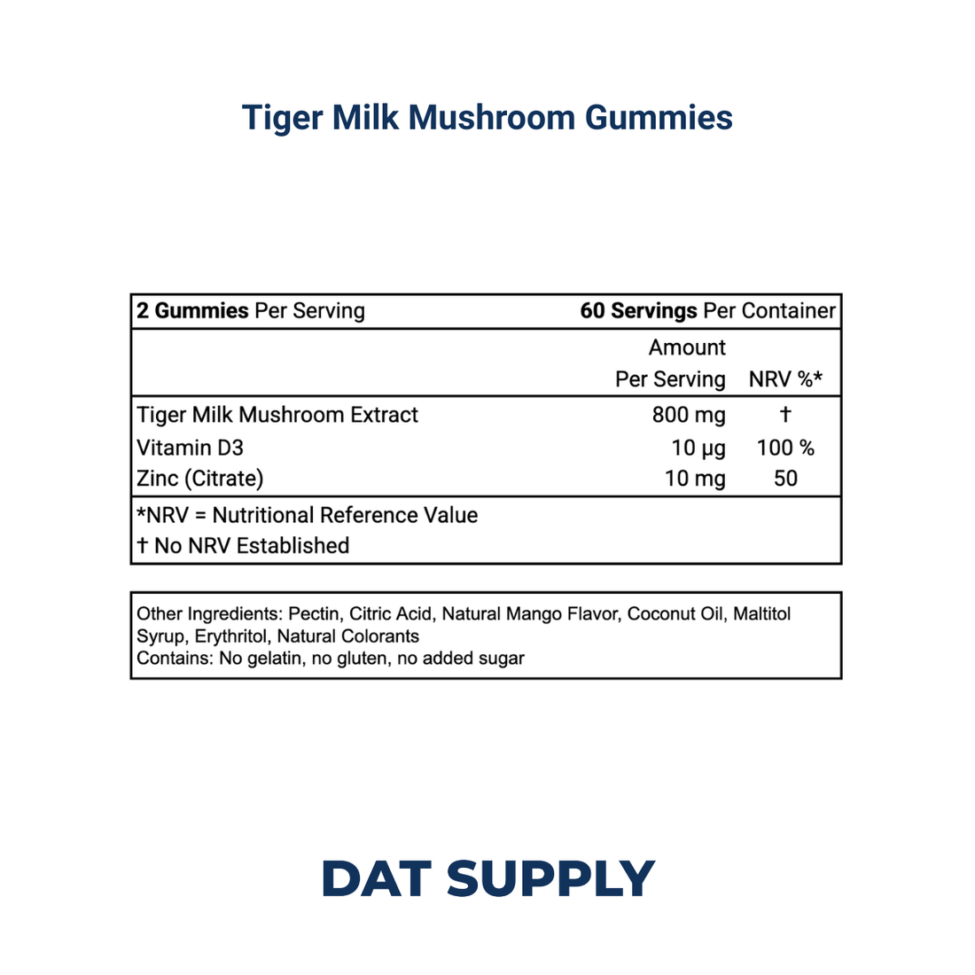 Tiger Milk Mushroom Gummies White Label Formula – Respiratory & Immunity Support | DAT Supply