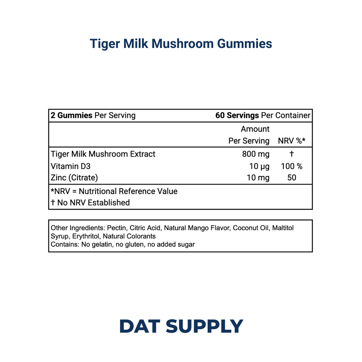 Tiger Milk Mushroom Gummies White Label Formula – Respiratory & Immunity Support | DAT Supply